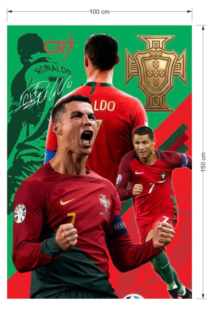 FONDO EN TELA 1 x 1.50 M CRISTIANO RONALDO