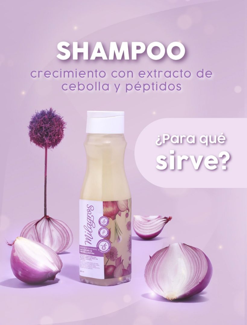 Shampoo Crecimiento Con Extracto de Cebolla y Péptidos