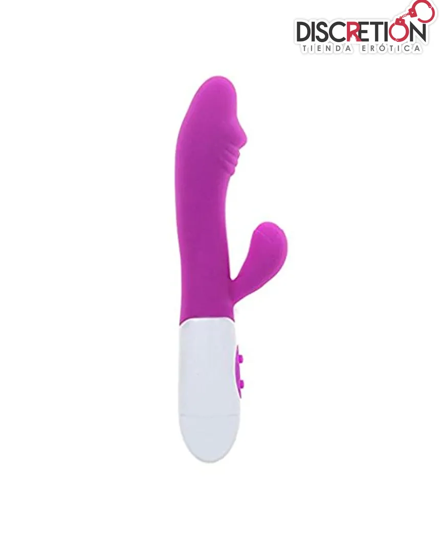 VIBRADOR CON ESTIMULADOR DE CLÍTORIS CANDRY