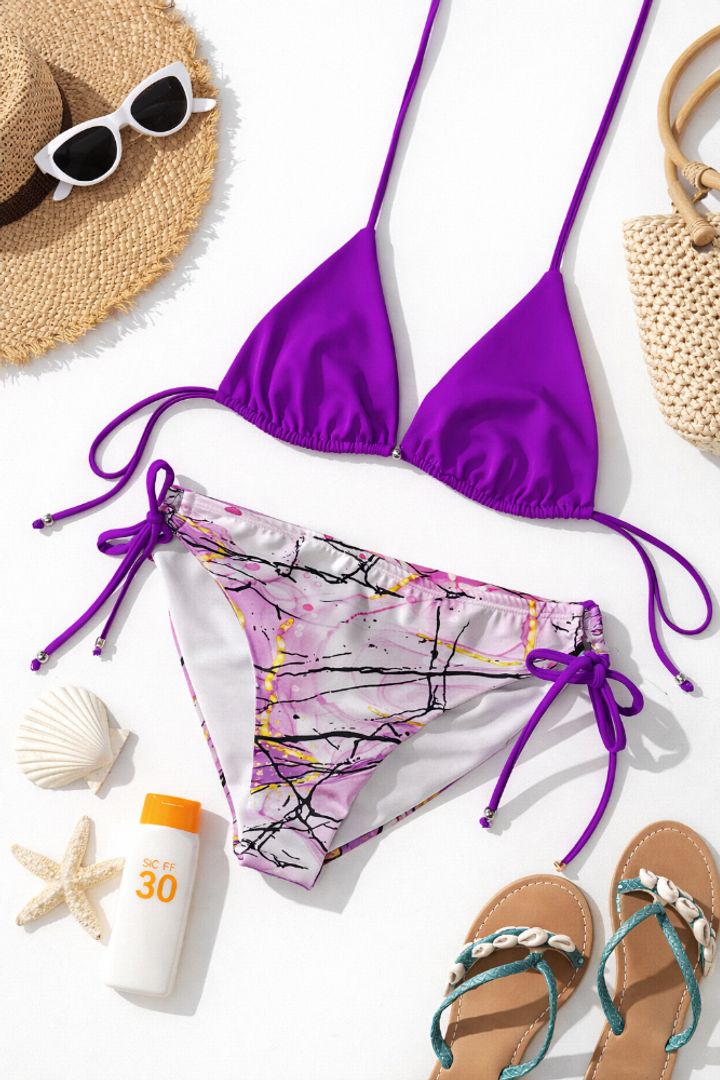 Isabella estampado morado 