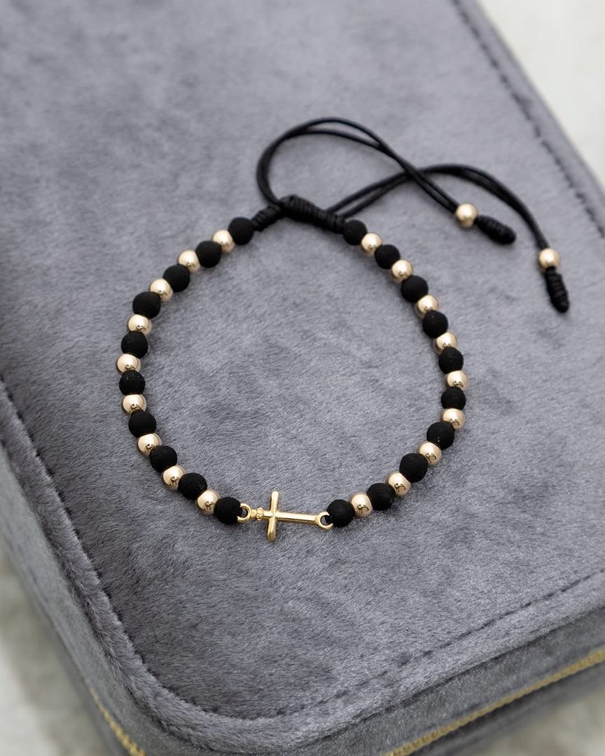 Manilla cruz en neopreno y balin 4mm