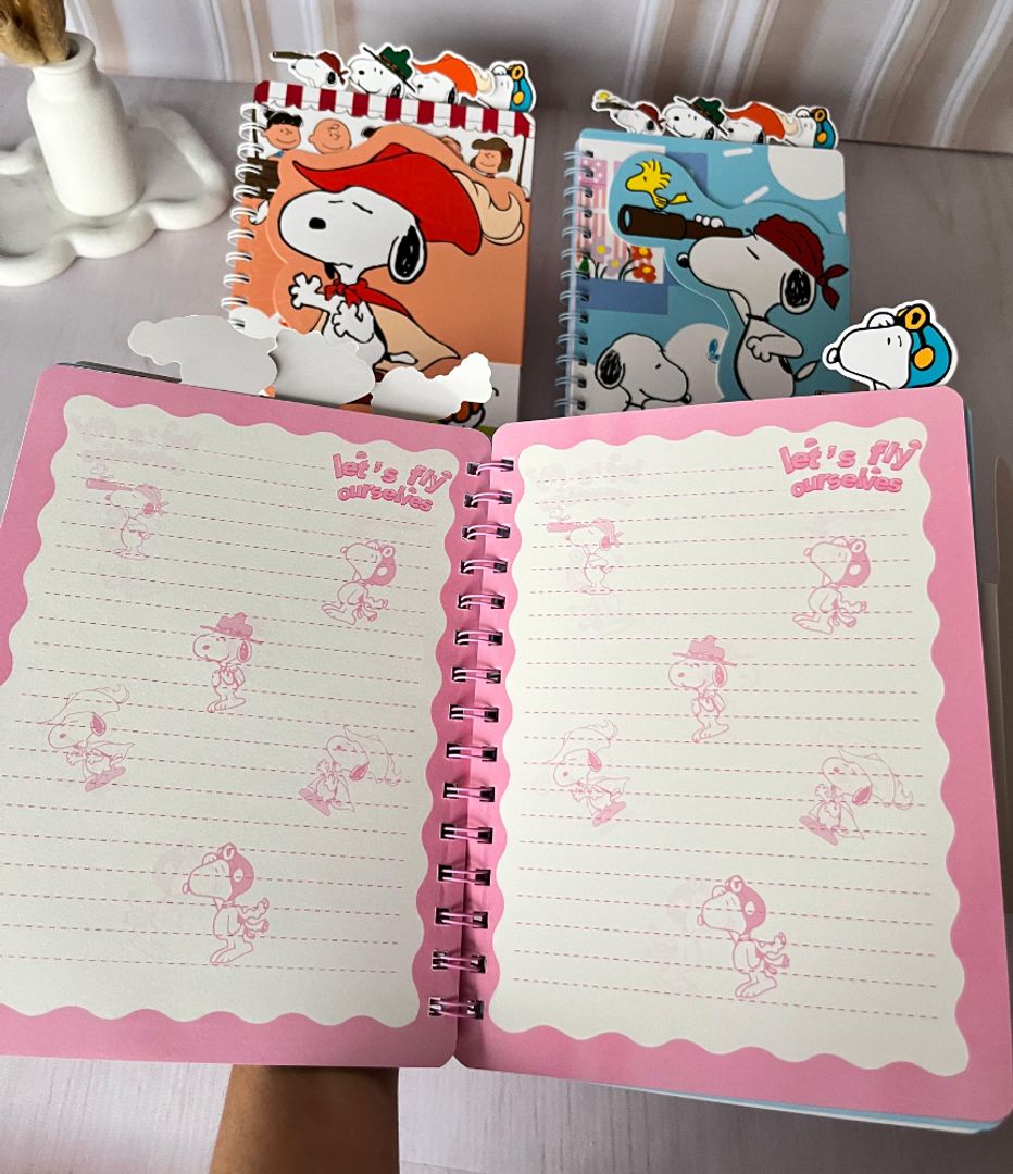 Agenda snoopy 5 materias 
