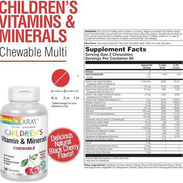 Vitaminas y minerales para niños, 120chewables - imagen 1
