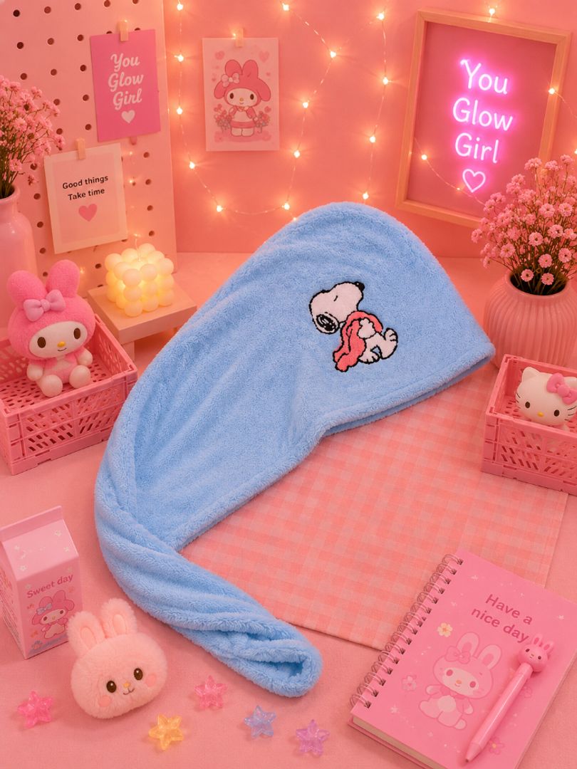 Toalla cabello snoopy 