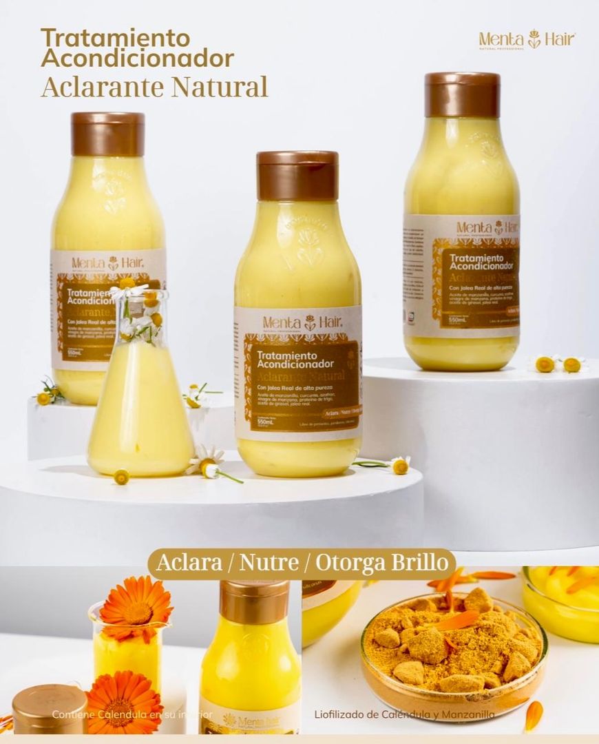 MENTA HAIR  ACLARANTE NATURAL TRATAMIENTO ACONDICIONADOR