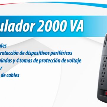 Regulador Unitec 8 tomas 2000va - imagen 2