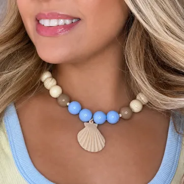 Collar abaco combinado Azulcielo  - imagen 1