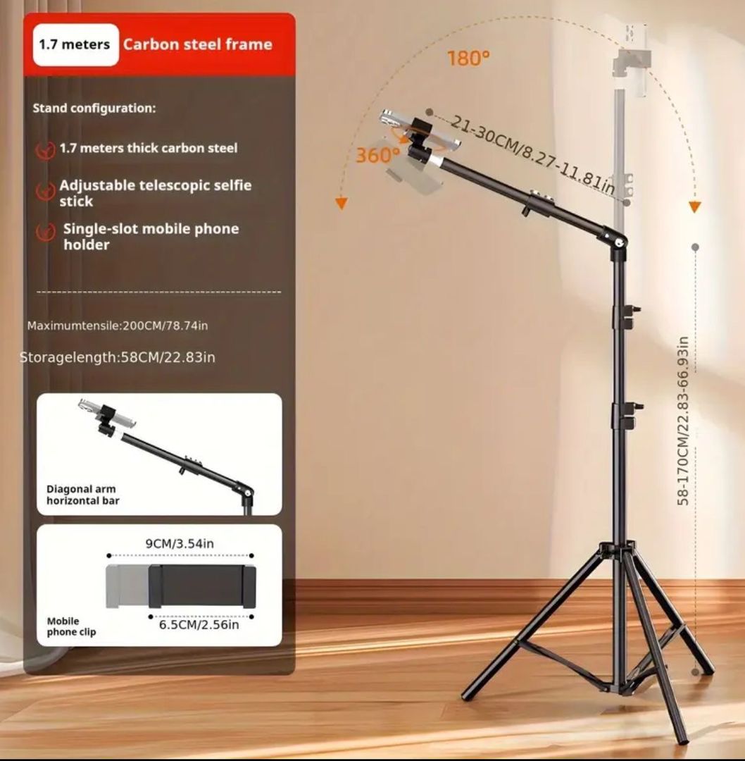 tripode de 170cm de altura