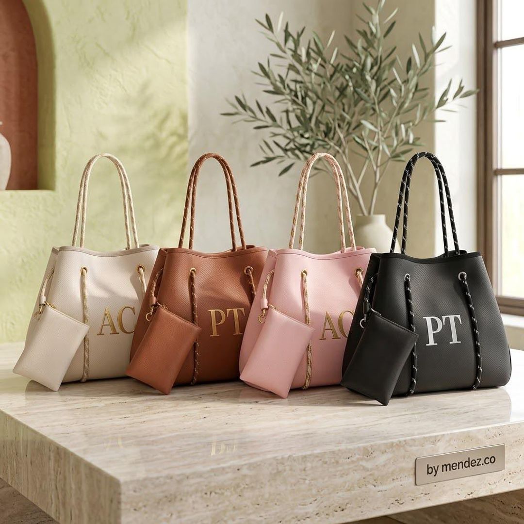 Totte Bag bordado con iniciales 