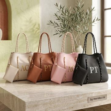 Totte Bag bordado con iniciales  - imagen 1