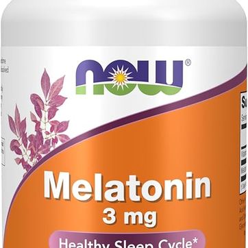 Melatonina 3 mg, 90 pastillas masticables NOW - imagen 1