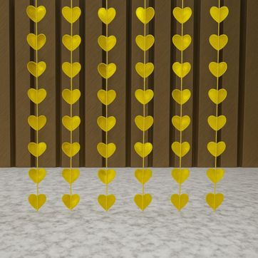 CORTINA CORAZON 1MT X 2 MT SURTIDA - imagen 1