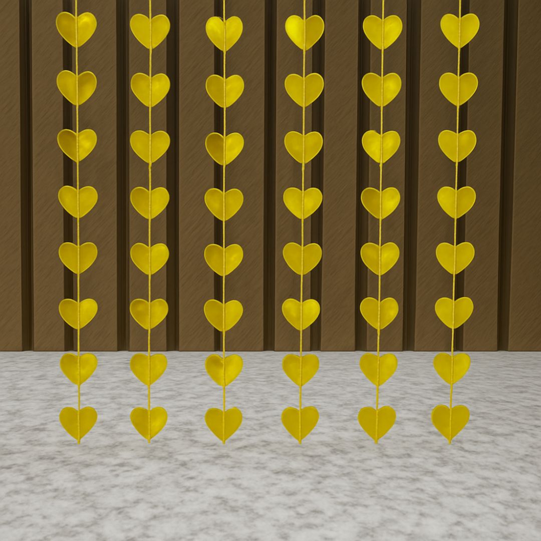 CORTINA CORAZON 1MT X 2 MT SURTIDA