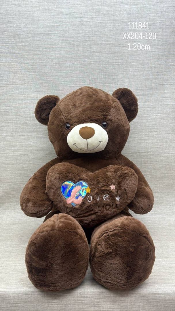 OSO PATAS LARGAS CORAZON BRILLANTE 1.20 CM