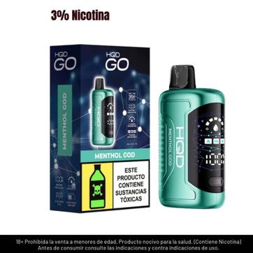 Imagen del producto HQD Go Menthol God 35.000 Puffs 3% Nic