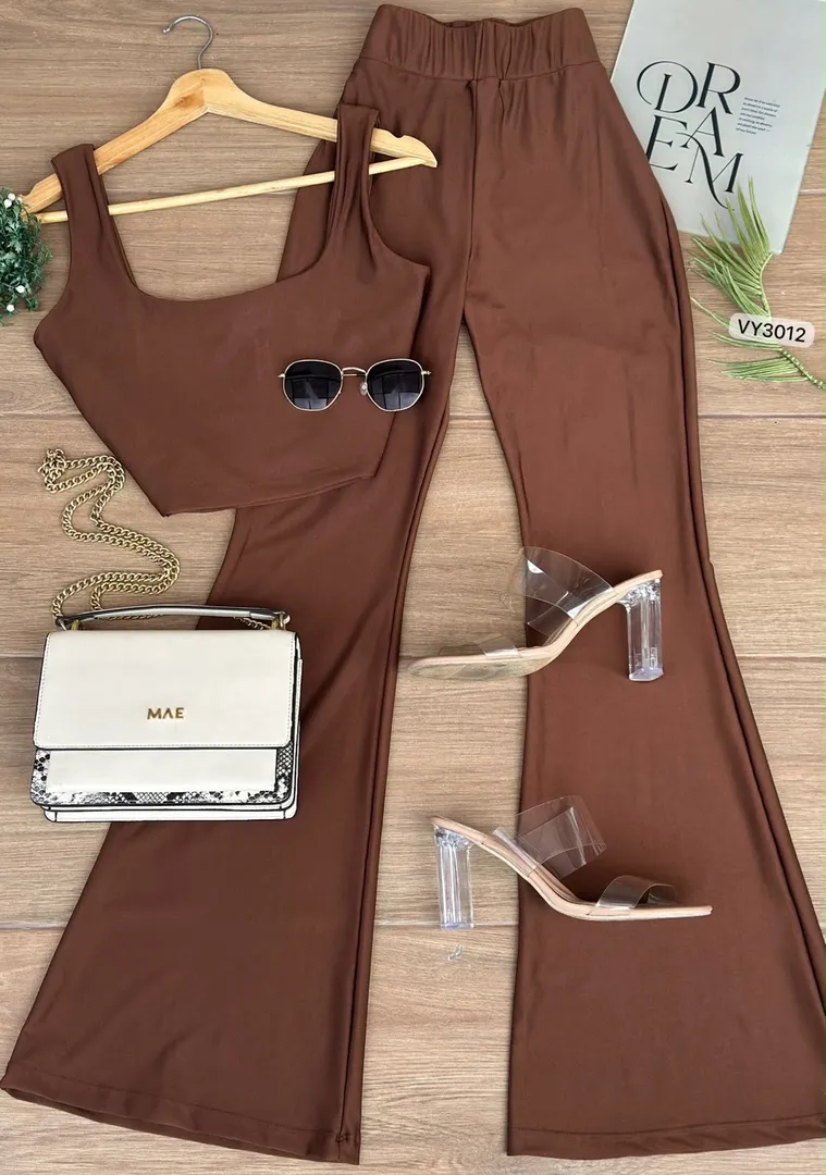 SET BLUSA TIRA Y PANTALON VY3012