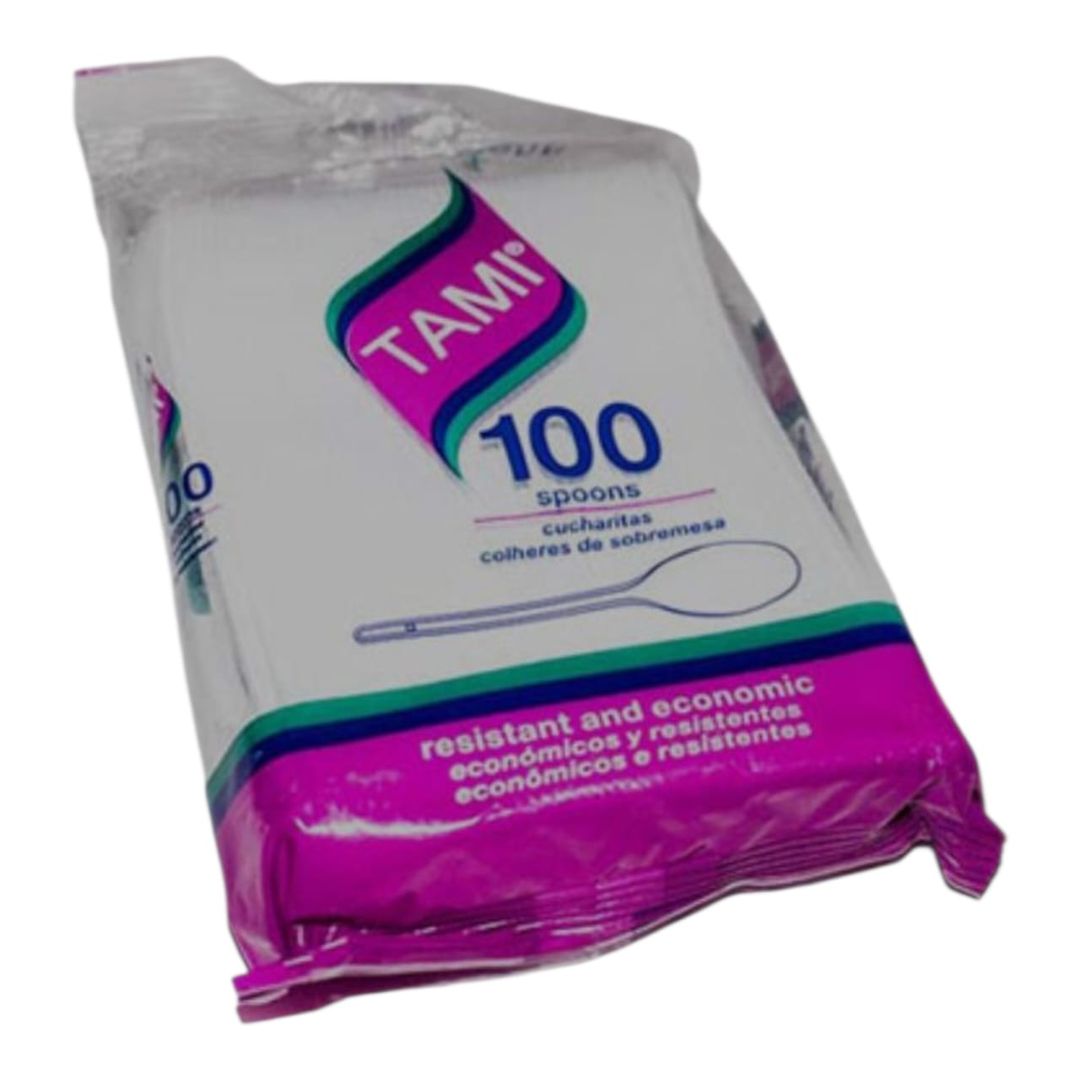 J. CUCHARITA 11 CM TAMI BLANCO PQ X 100 UN 