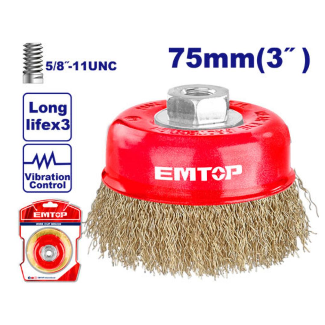 EMTOP GRATA COPA LISA 3" ROSCA 5/8 SUPER EMTOP