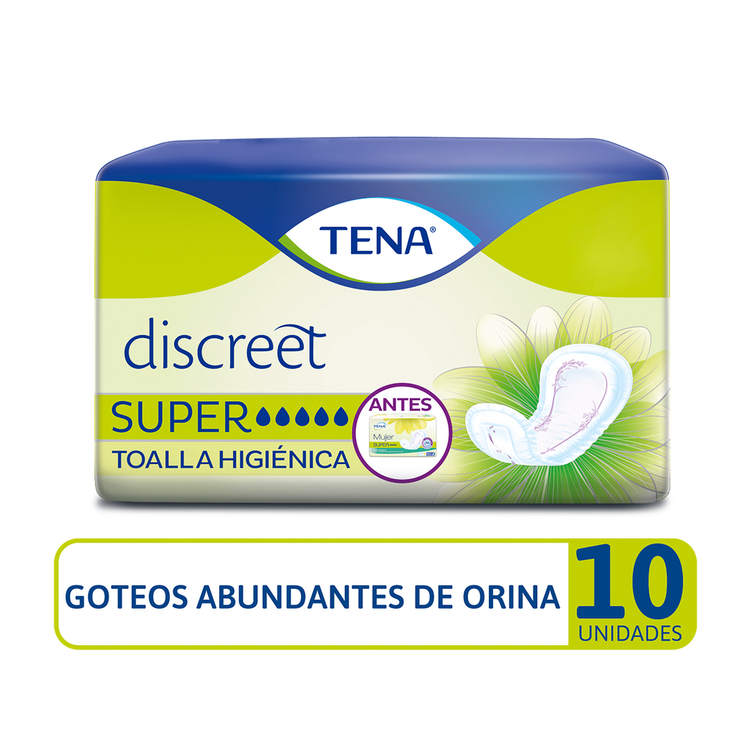 Toalla Higiénica TENA Discreet Super x 10 Und