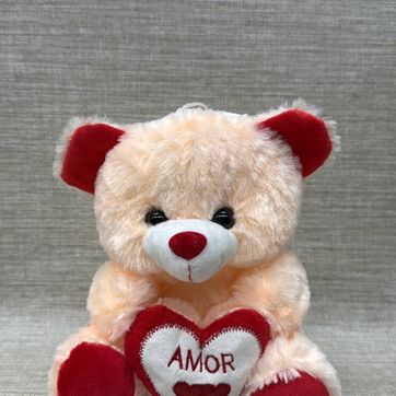 Imagen del producto Oso con corazon bordado de 20 cm 