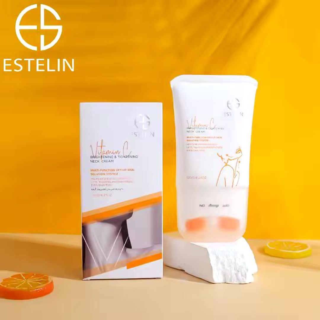 CREMA PARA EL CUELLO ILUMINADOR Y TENSADOR DE VITAMINA C ESTELIN 