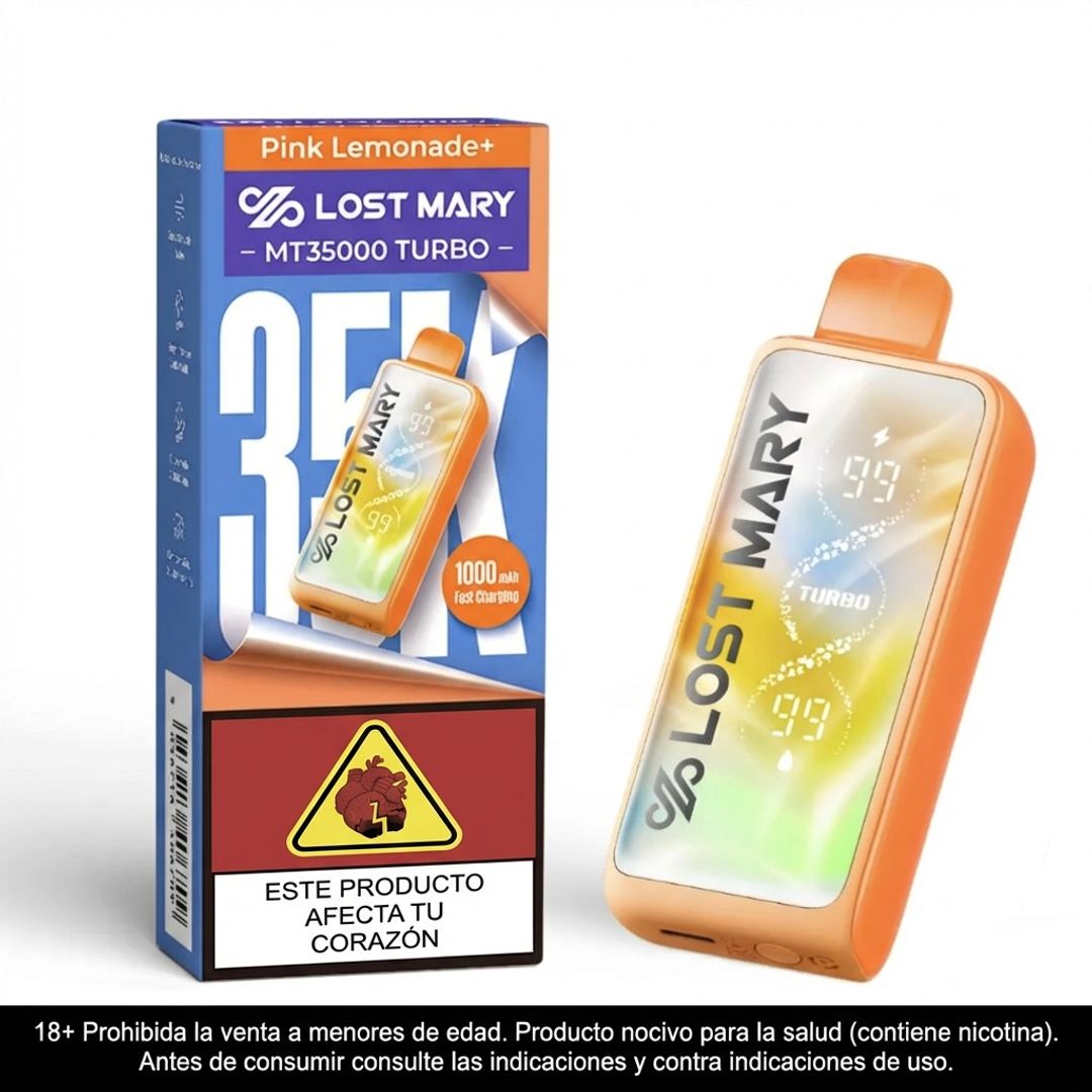 Lost Mary Pink Lemonade 35.000 Puffs Mt Turbo