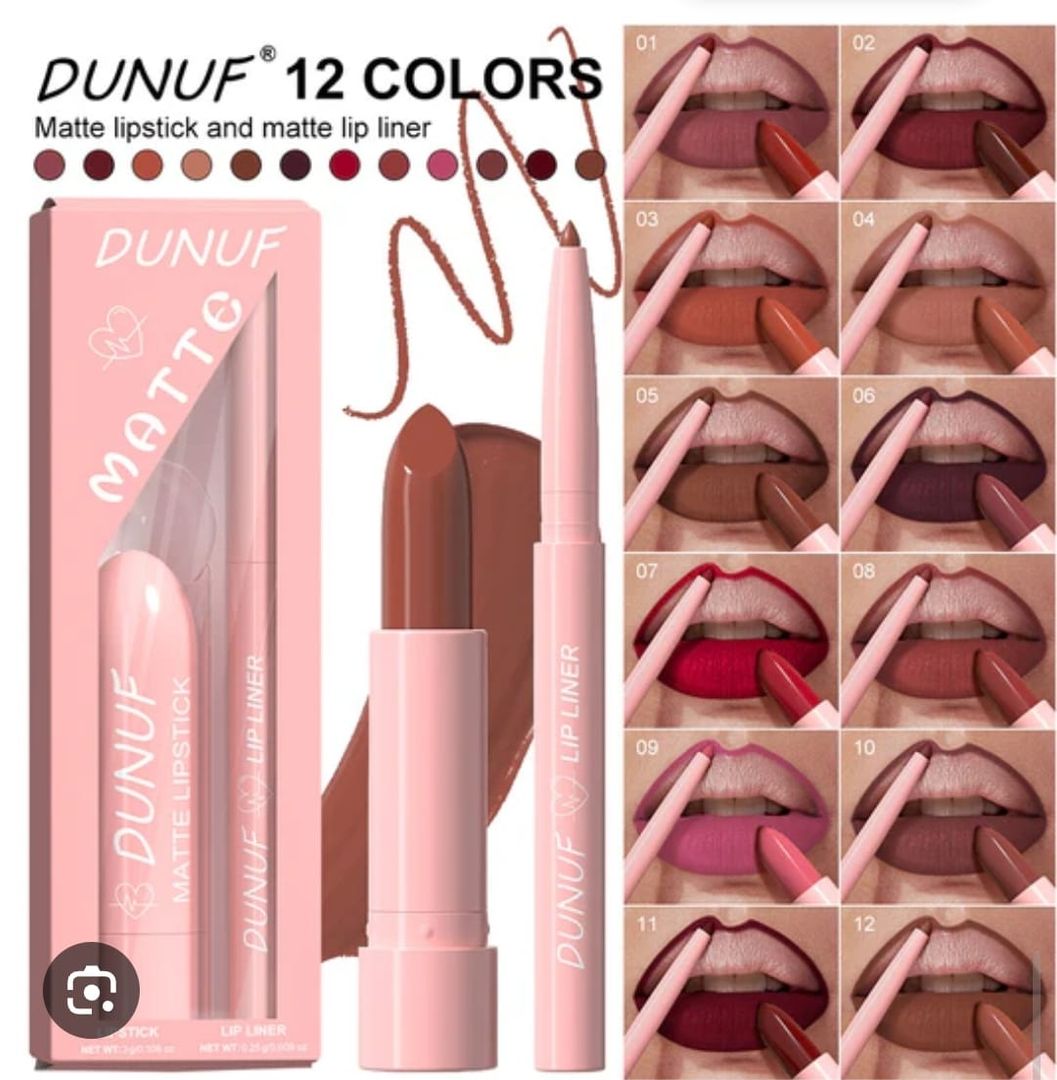 104- DUO DE LABIAL EN BARRA Y DELINEADOR DUNUF 