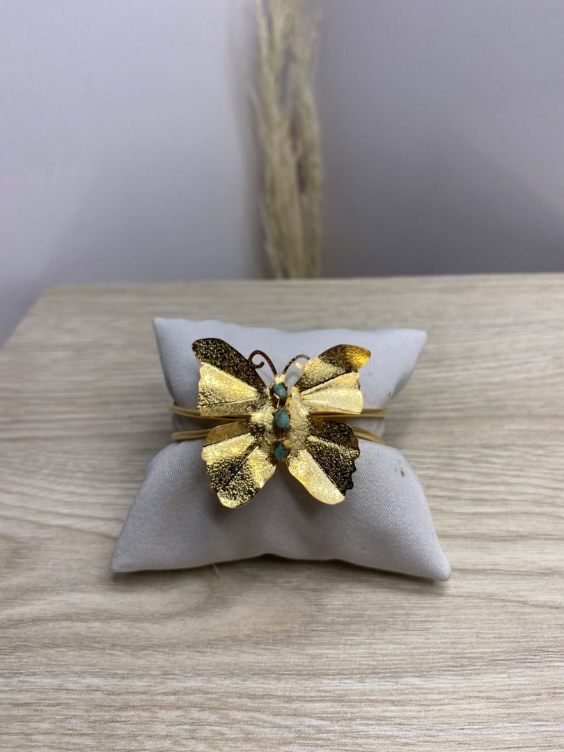 Brazalete mariposa, bronce 