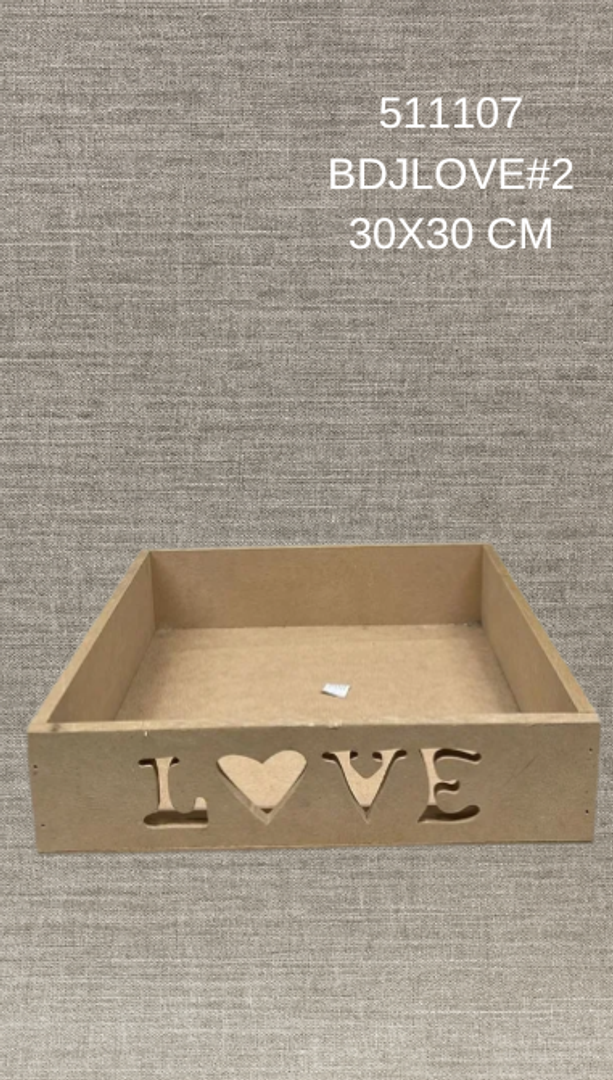 BANDEJA LOVE 30 X 30