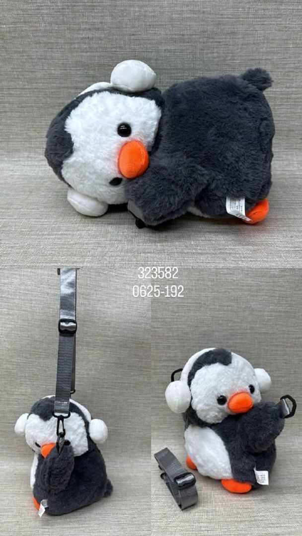 BOLSO DE PINGUINO CON DIADEMA