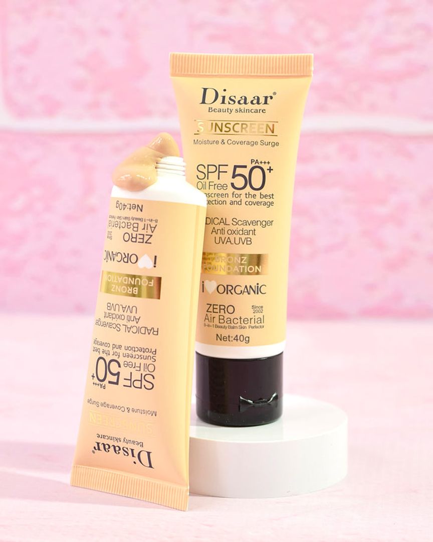 Protector solar con color Disaar DS313 defensa UV y tono natural