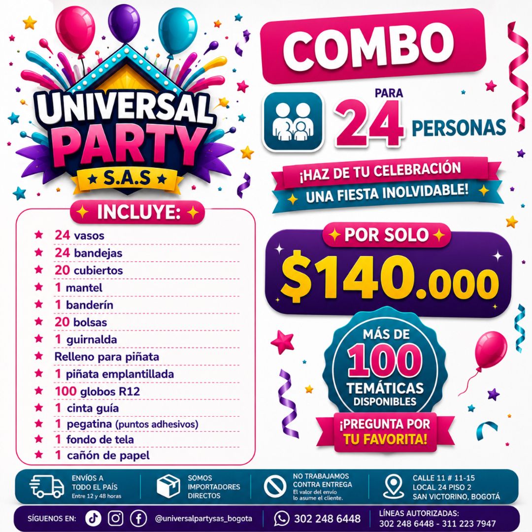 COMBO 24 PERSONAS 