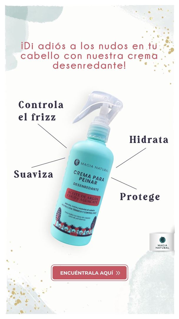 Crema para peinar desenredante magia natural 