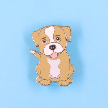 PIN PITBULL CAFE CLARO - imagen 1