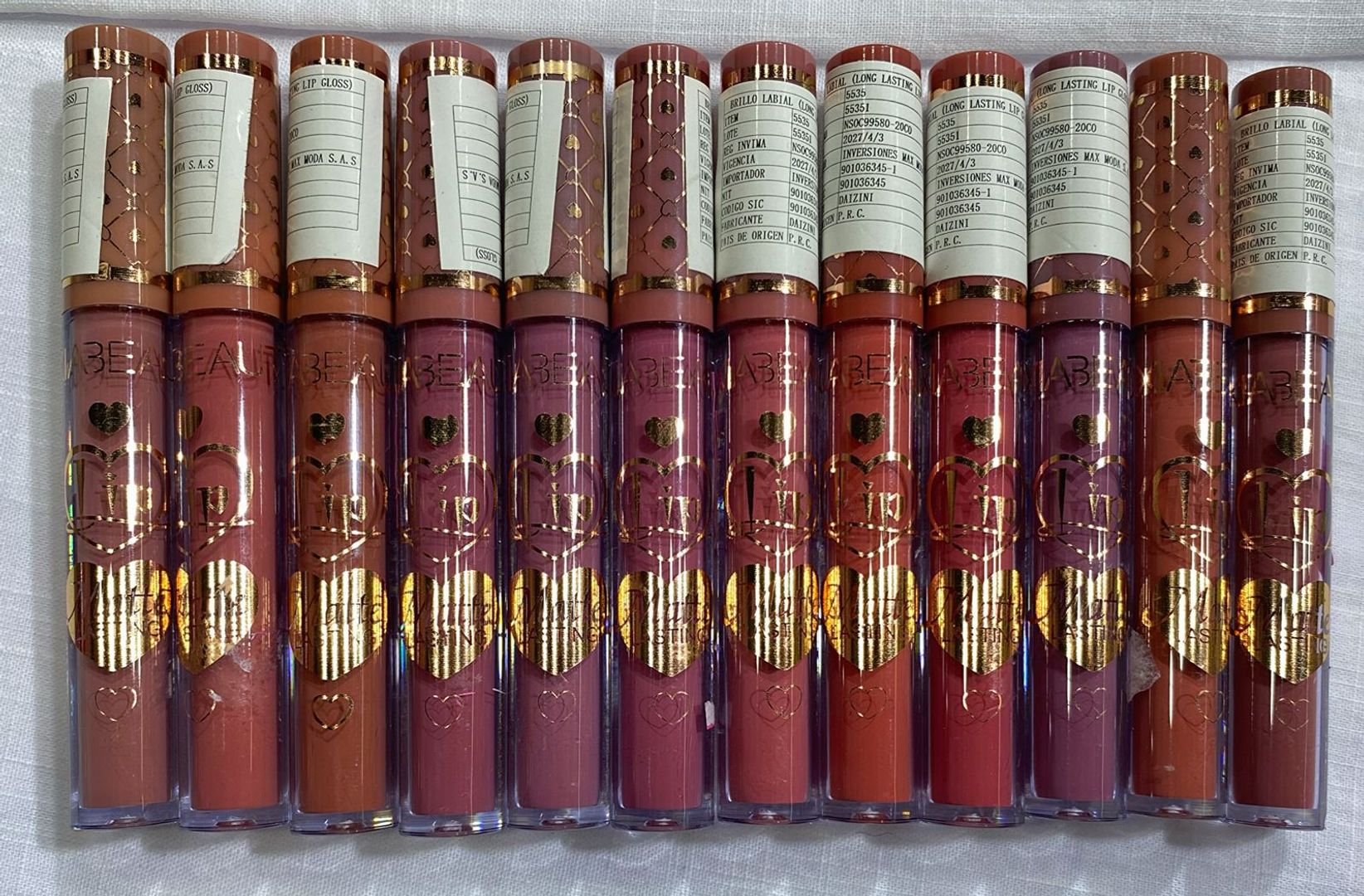 Labiales líquidos, mate