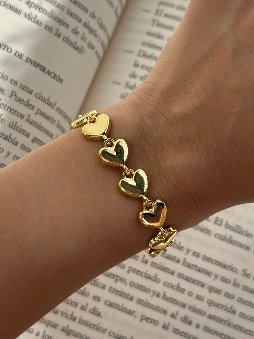Pulsera corazones 
