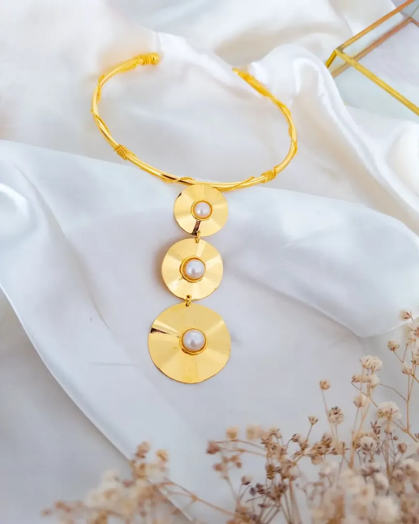 CHOKER PECTORAL CON PERLA DIVA - ITIEL