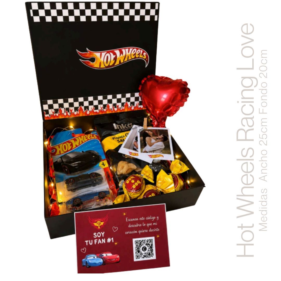 BOX HOT WHEELS RACING LOVE