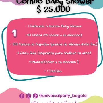 Imagen del producto COMBO BABY SHOWER # 1