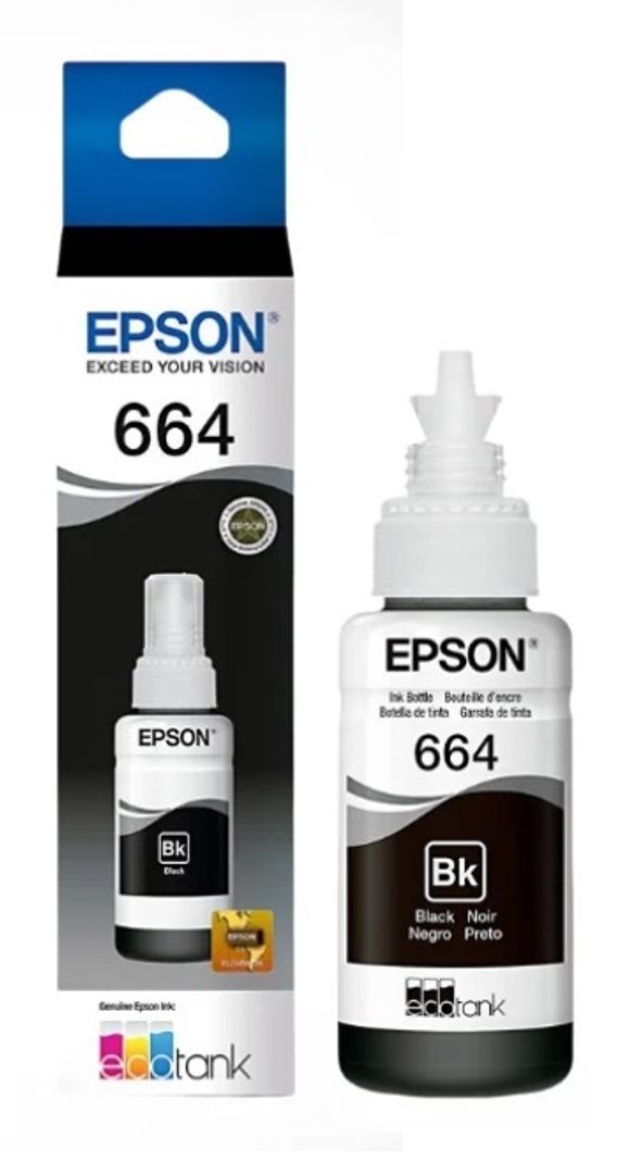 Tinta Epson Botella 664 Negro