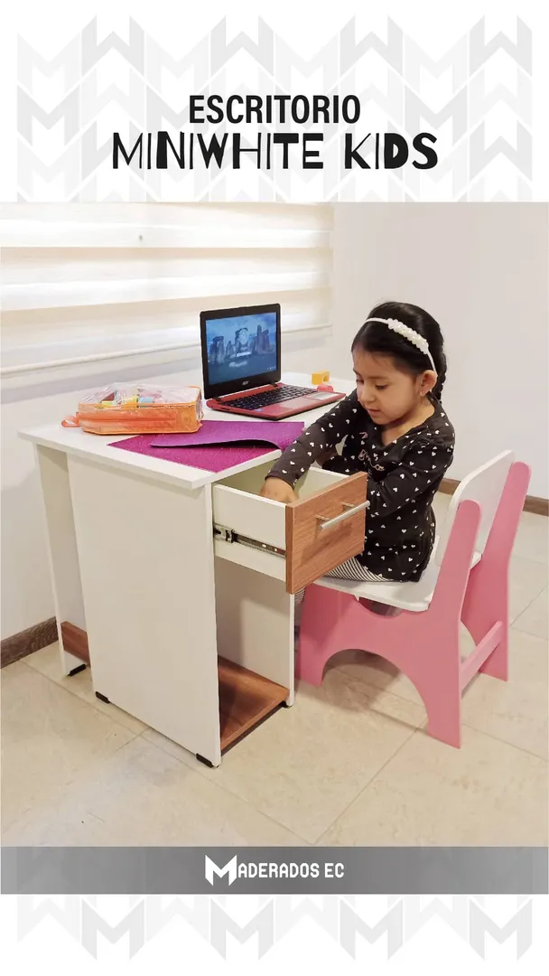 Escritorio - modelo Miniwhite Kids