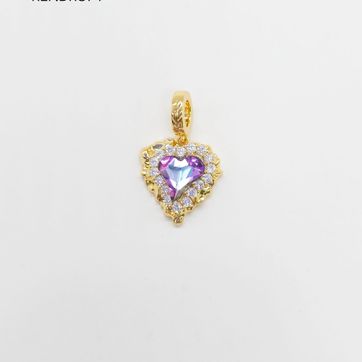 Imagen del producto Dije charm corazón rodinado