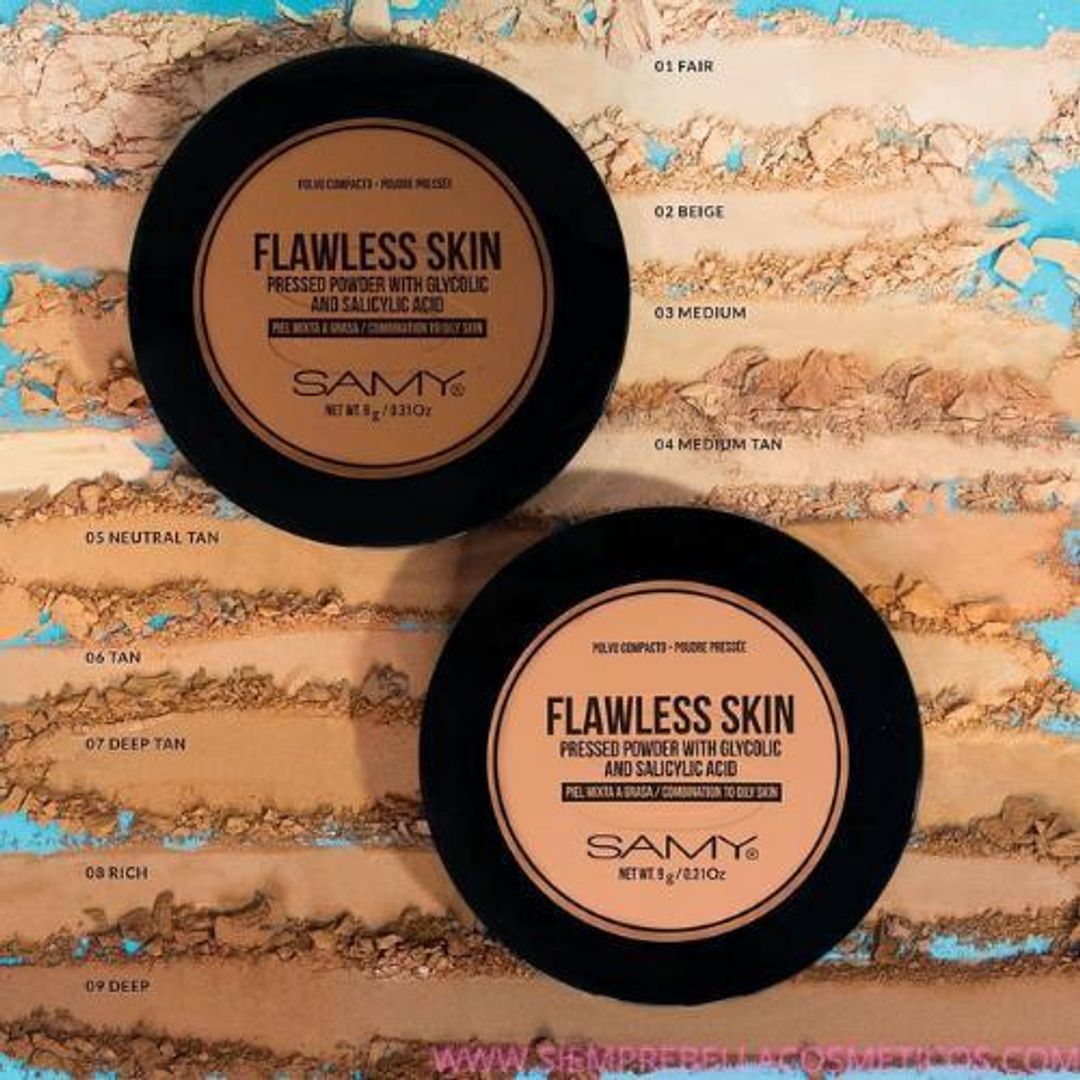 POLVO COMPACTO PIEL MIXTA A GRASA SAMY