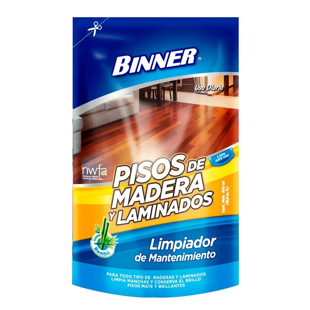 PISOS MADERA*500ML MANTENIMIENTO BINNER