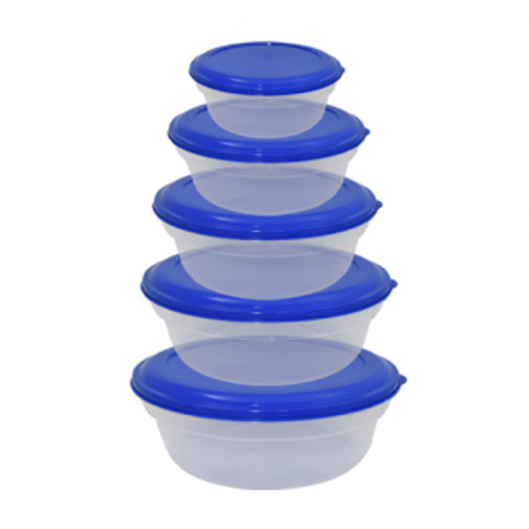 RECIPIENTES TIPO BOWL BASE TRANSPARENTE  X5 