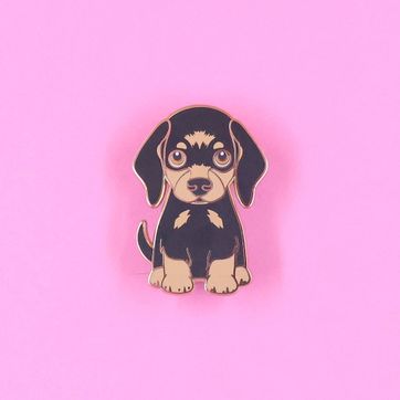 PIN SALCHICHA NEGRO-CAFÉ - imagen 1