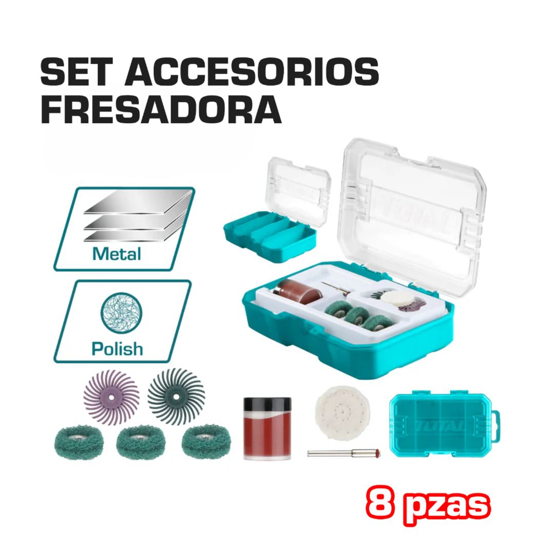 SET ACCESORIOS FRESADORA 8 PIEZAS
