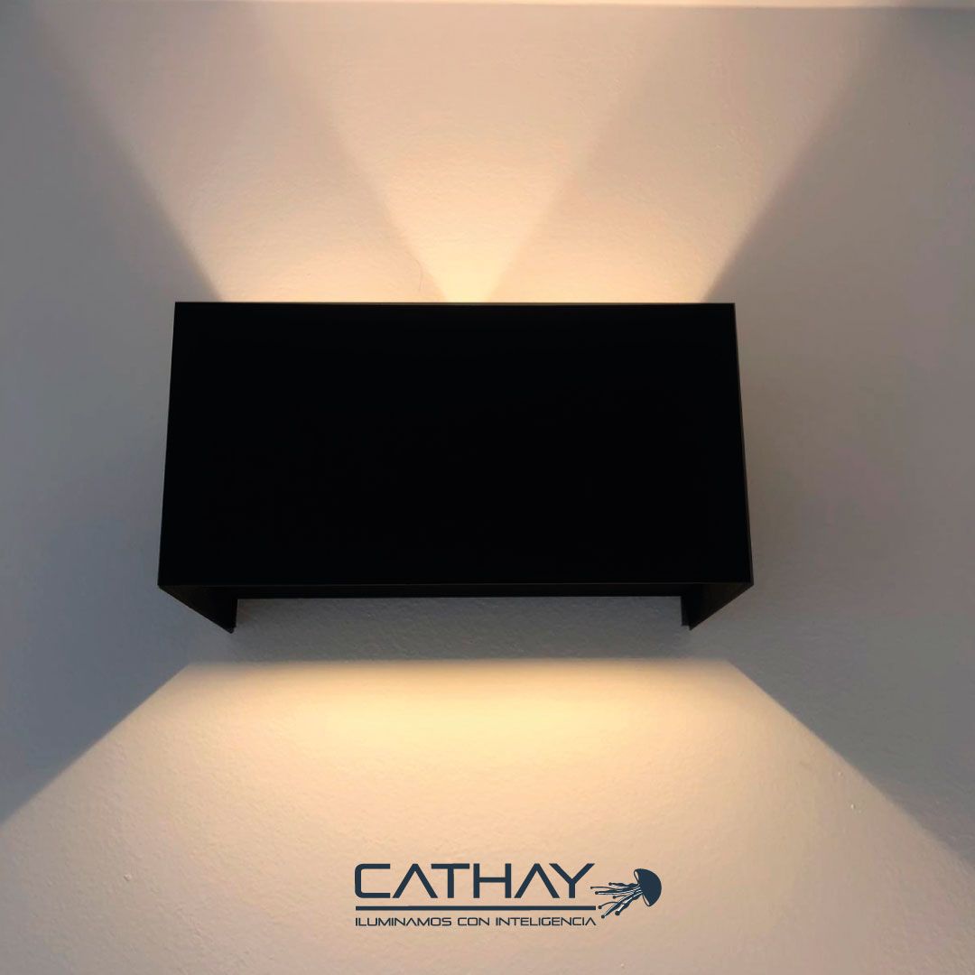 APLIQUE DE PARED RECTANGULAR DOBLE ECUALIZABLE DOBLE HAZ DE LUZ