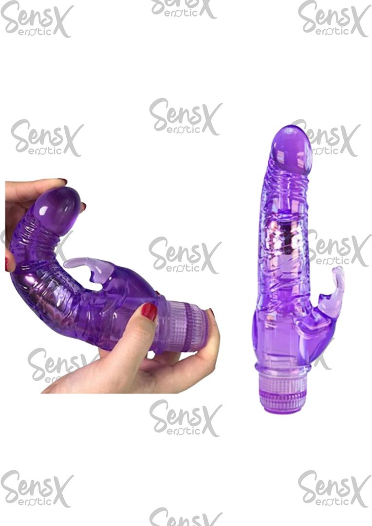 Vibrador con estimulador clitoris rabbit