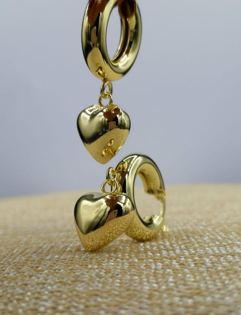 Candonga corazón colgante, dorado, covergold 